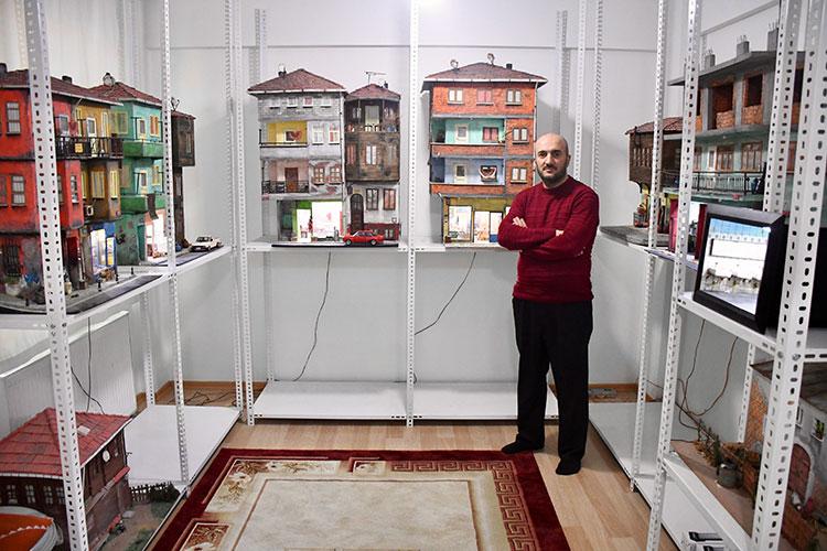 Kocaelili esnaf, üç boyutlu modelleme tekniğiyle "minyatür mahalle" kurdu