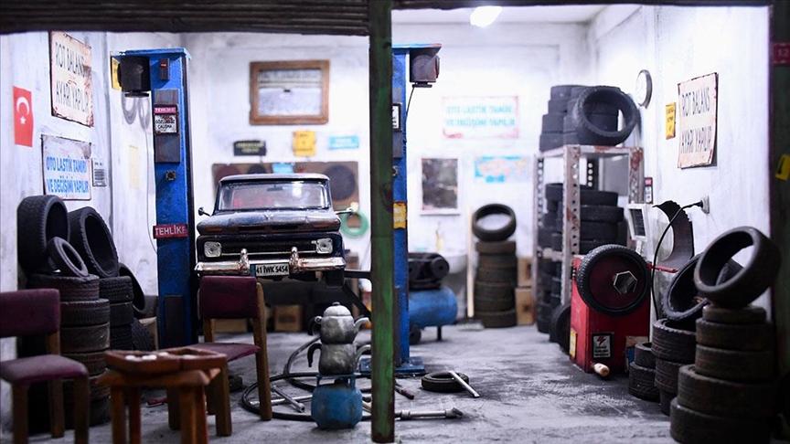 Kocaelili esnaf, üç boyutlu modelleme tekniğiyle "minyatür mahalle" kurdu