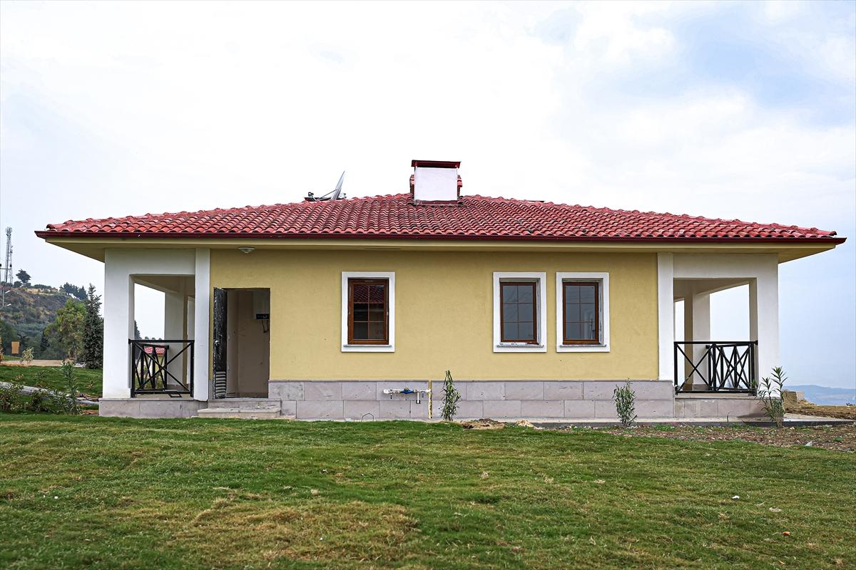 Hatay'ın deprem konutları! Köy evleri kısa sürede yükseldi