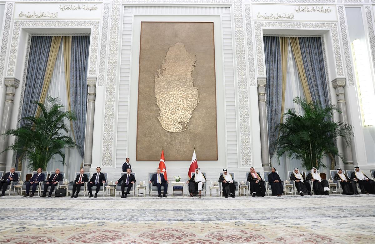 Cumhurbaşkanı Erdoğan'ın Katar temasları