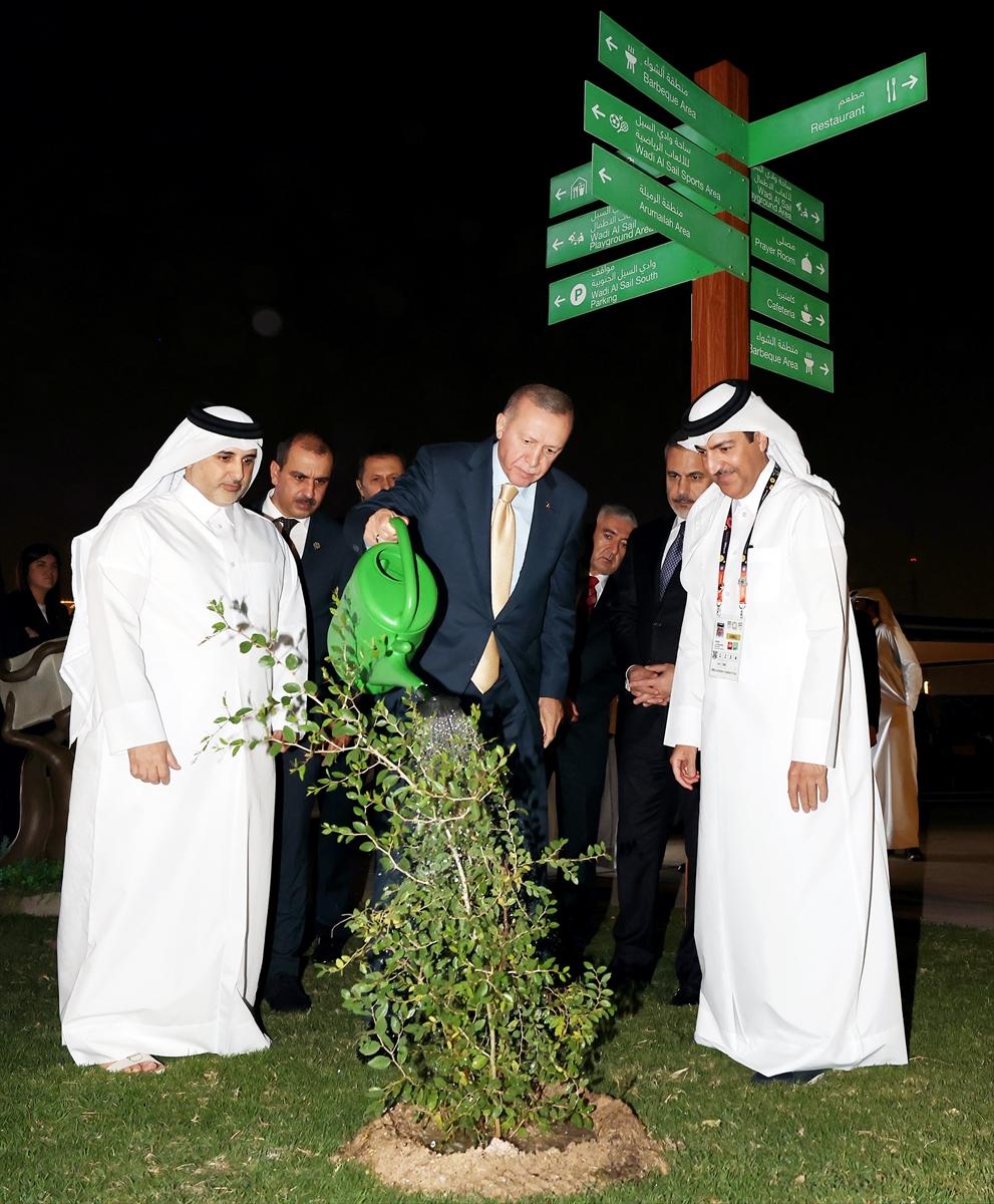 Cumhurbaşkanı Erdoğan'ın Katar temasları