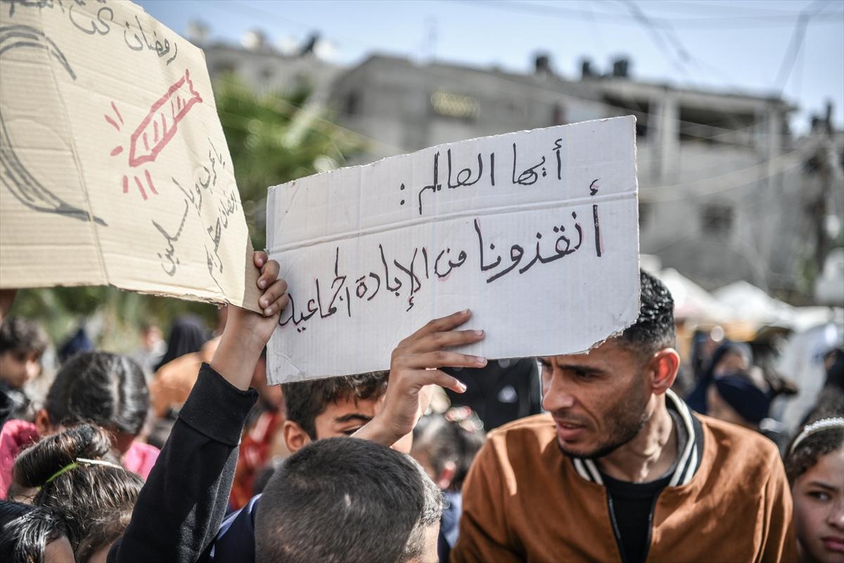 Gazzeli çocuklardan dünyaya mesaj var! 'Ölüyoruz yardım edin'