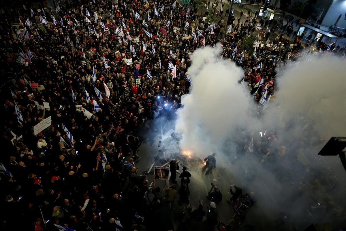 İsrail'de Netanyahu protestoları: Bizim hükümetimiz değilsiniz!