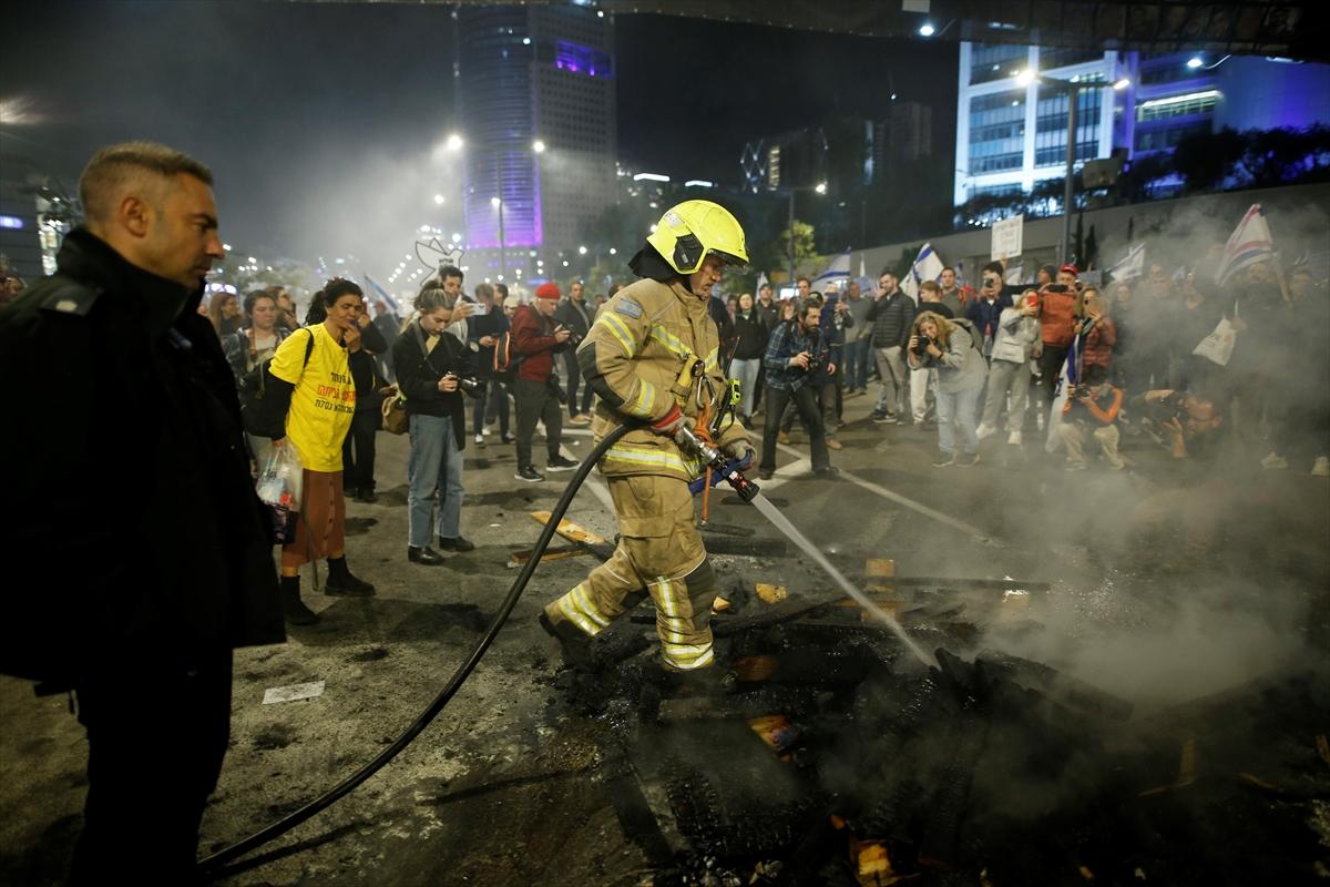 İsrail'de Netanyahu protestoları: Bizim hükümetimiz değilsiniz!