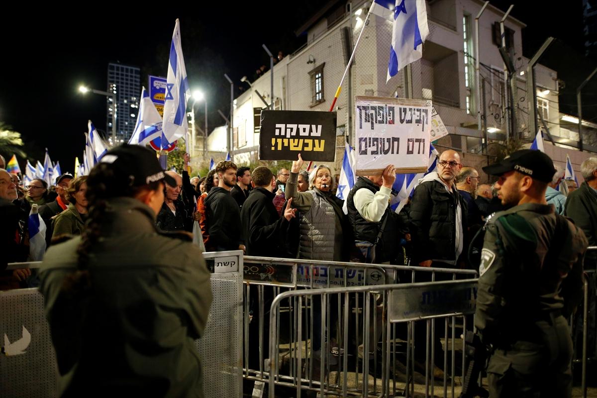 İsrail'de Netanyahu protestoları: Bizim hükümetimiz değilsiniz!