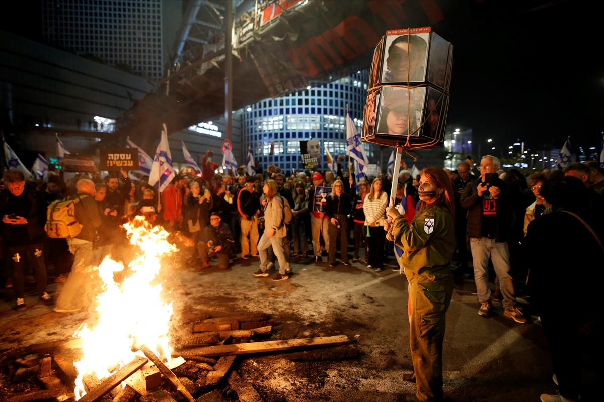 İsrail'de Netanyahu protestoları: Bizim hükümetimiz değilsiniz!