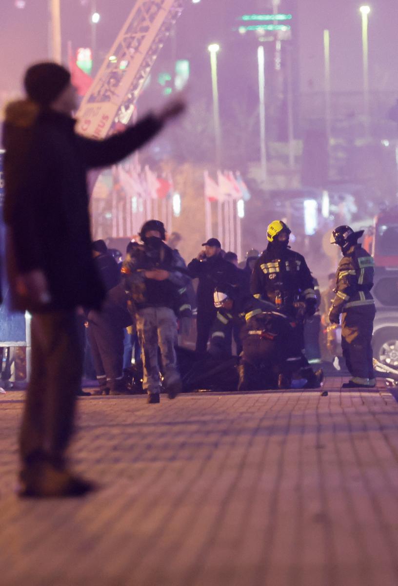 Moskova'daki terör saldırısından geriye kalan kareler...