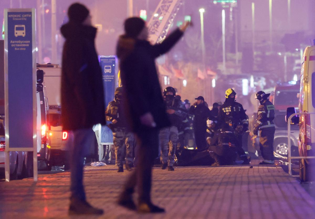 Moskova'daki terör saldırısından geriye kalan kareler...