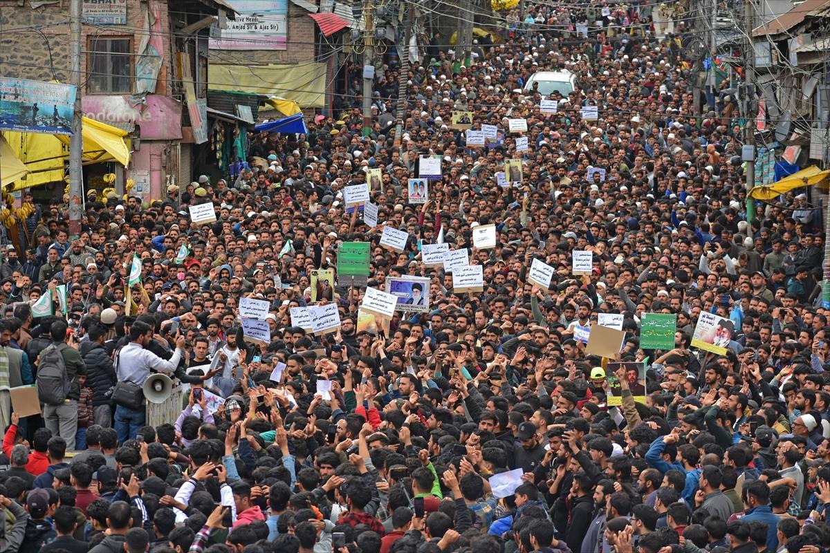 Hindistan'da İsrail karşıtı gösteri düzenlendi