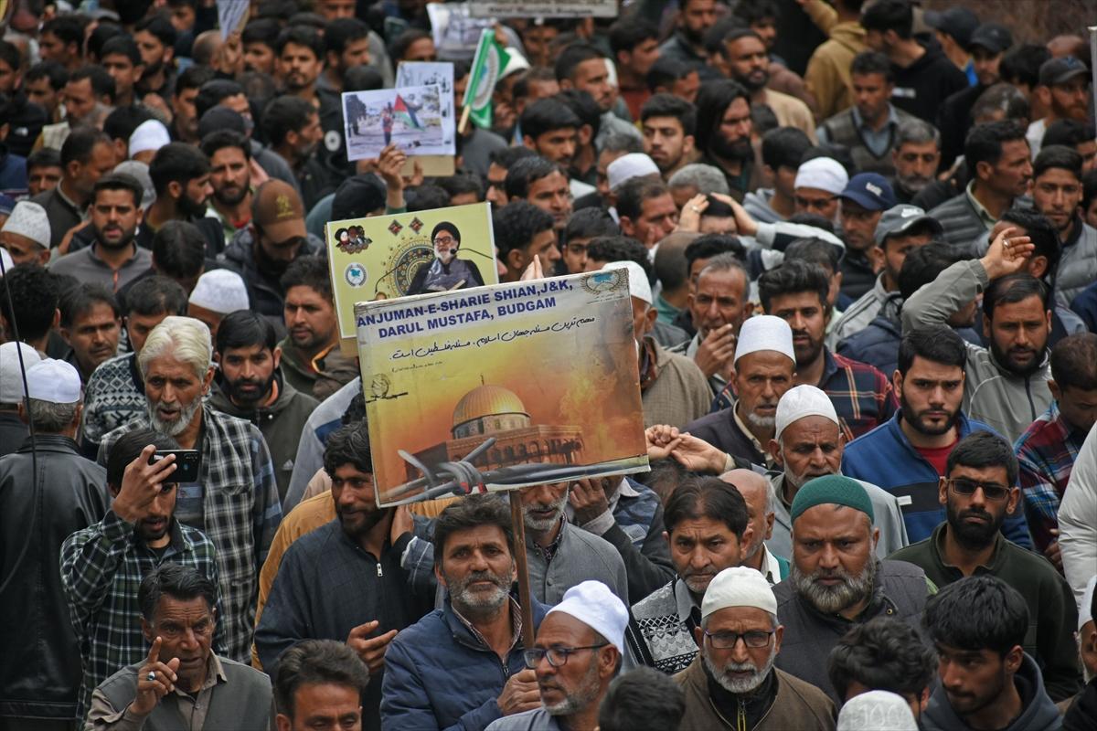 Hindistan'da İsrail karşıtı gösteri düzenlendi