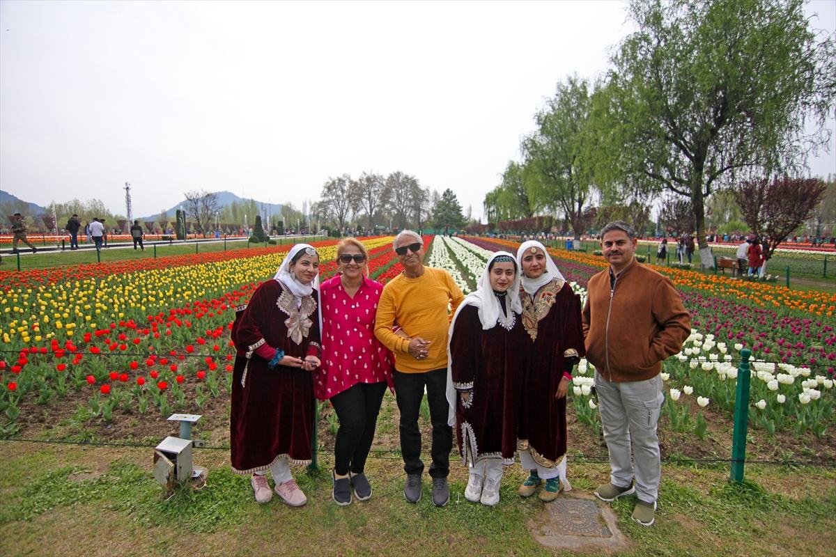 Asya'nın en büyük lale bahçesi, Hindistan'da ziyarete açıldı