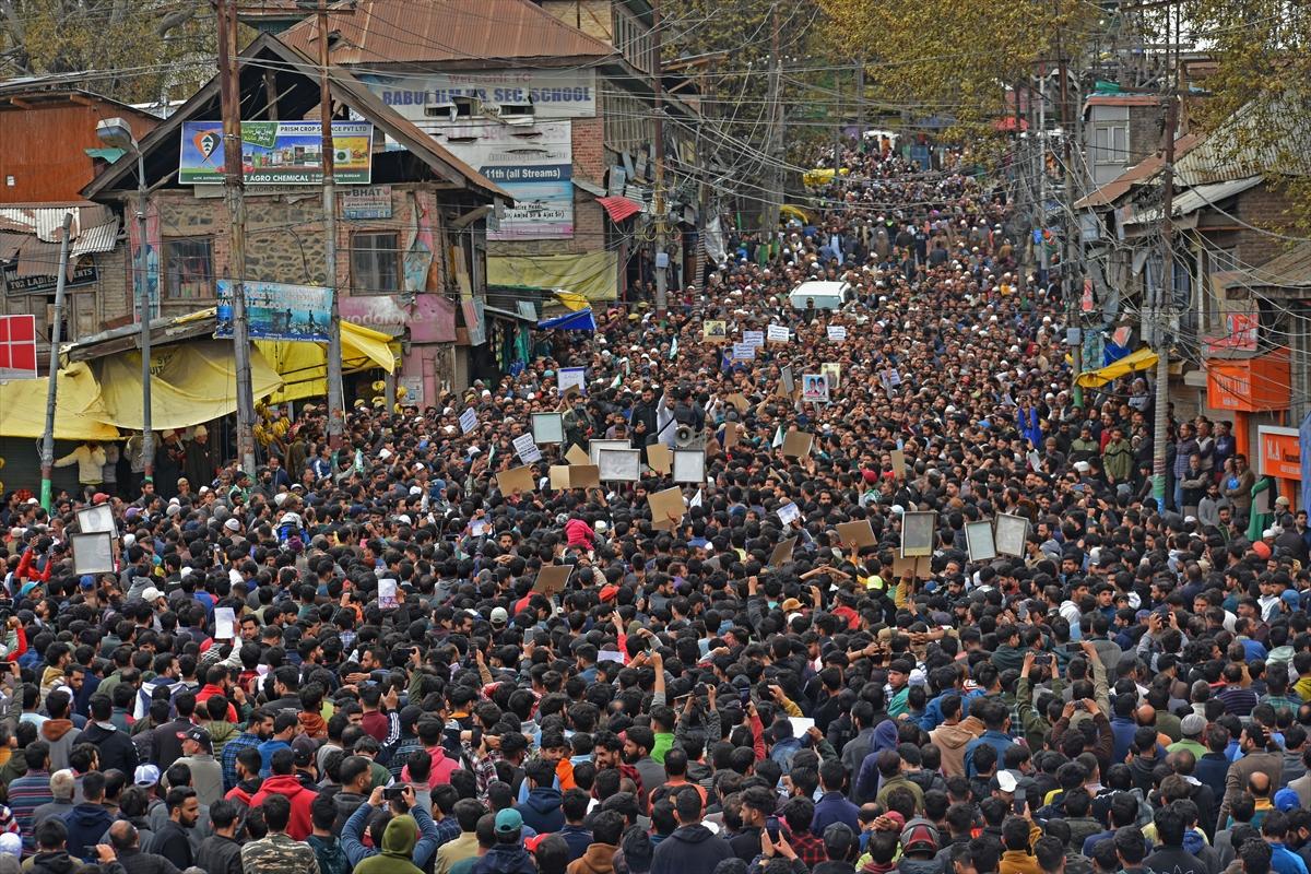 Hindistan'da İsrail karşıtı gösteri düzenlendi