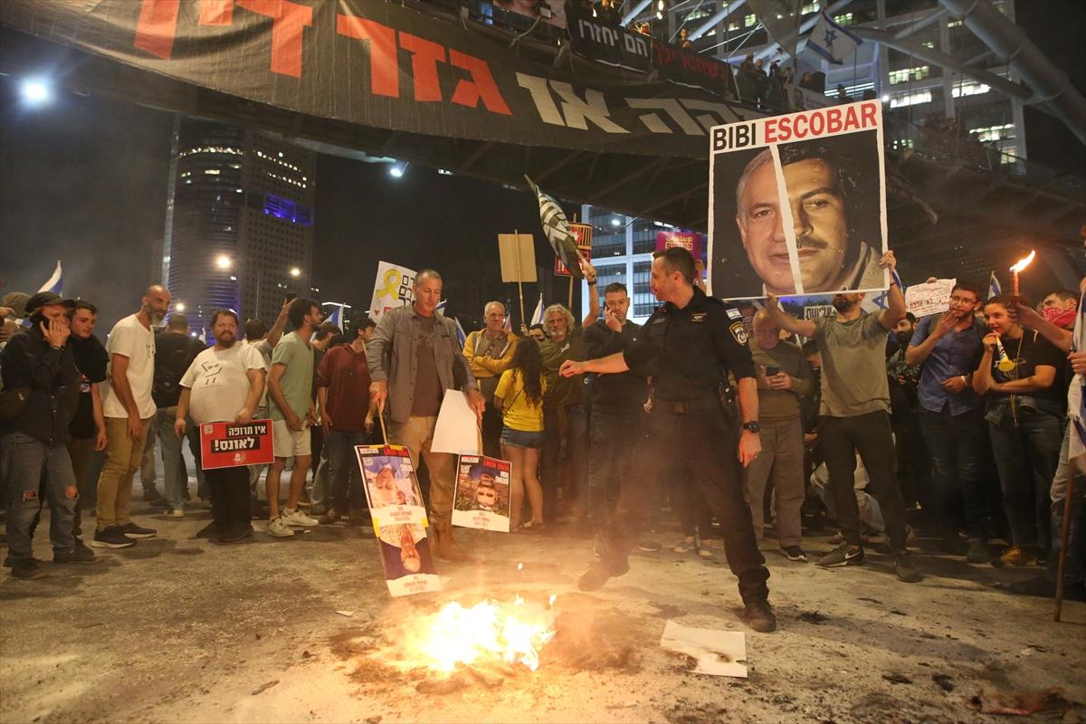 İsrail'de erken seçim protestosu: Netanyahu'nun istifasını istediler