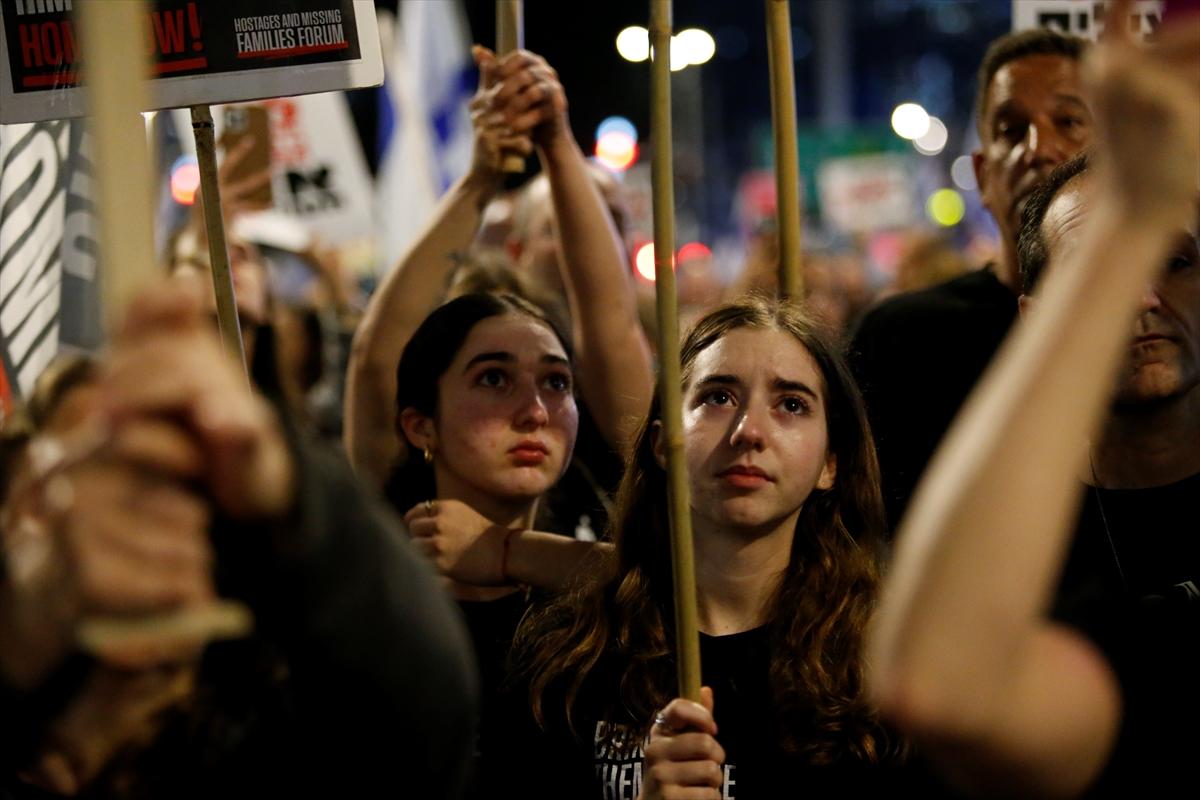 İsrail'de erken seçim protestosu: Netanyahu'nun istifasını istediler