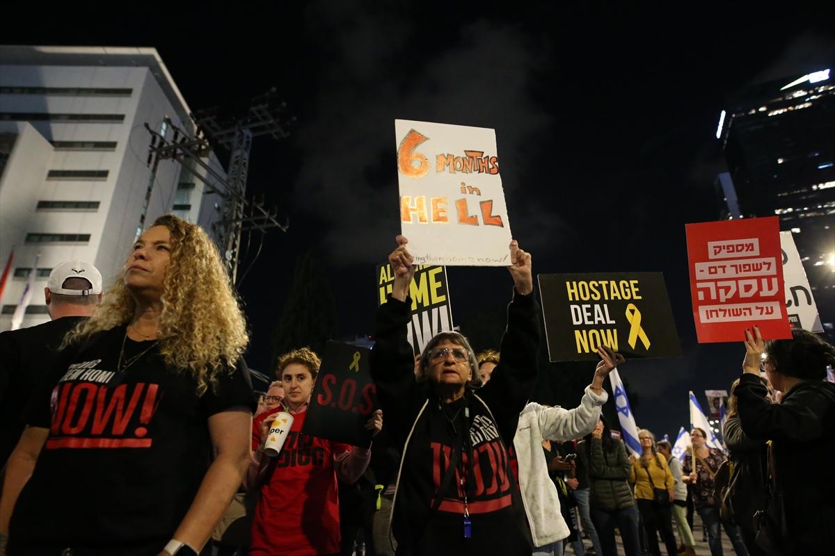 İsrail'de erken seçim protestosu: Netanyahu'nun istifasını istediler