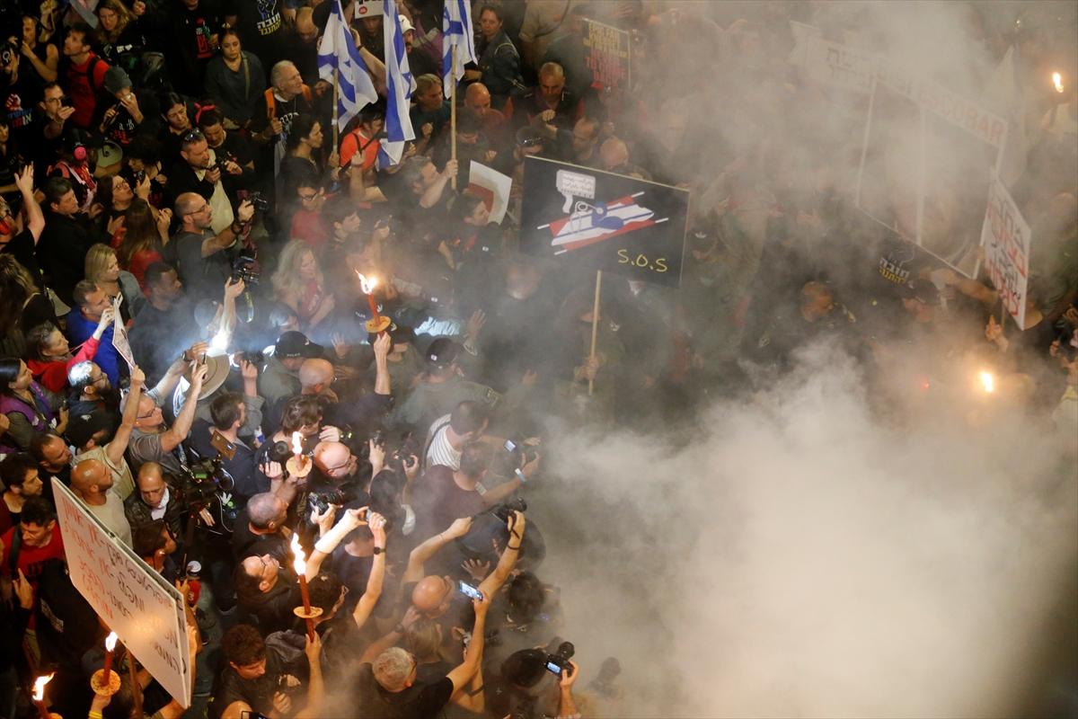 İsrail'de erken seçim protestosu: Netanyahu'nun istifasını istediler