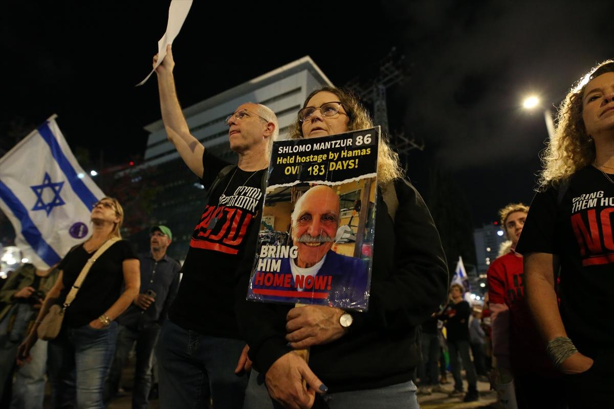 İsrail'de erken seçim protestosu: Netanyahu'nun istifasını istediler