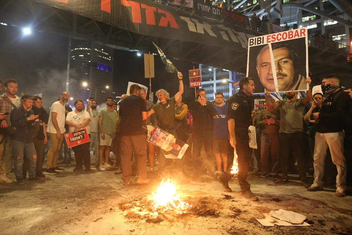 İsrail'de erken seçim protestosu: Netanyahu'nun istifasını istediler