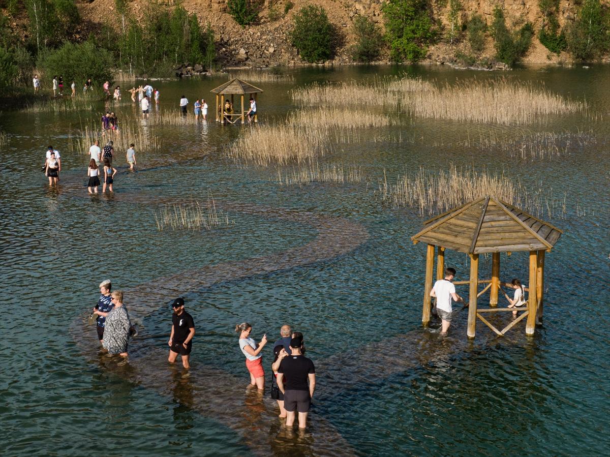 Polonya'nın Maldivleri, eski dolomit madeni ziyaretçilerini ağırladı
