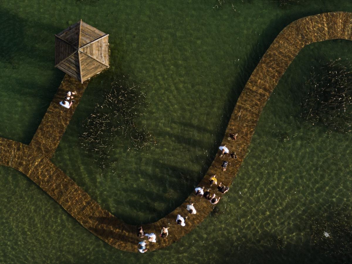 Polonya'nın Maldivleri, eski dolomit madeni ziyaretçilerini ağırladı
