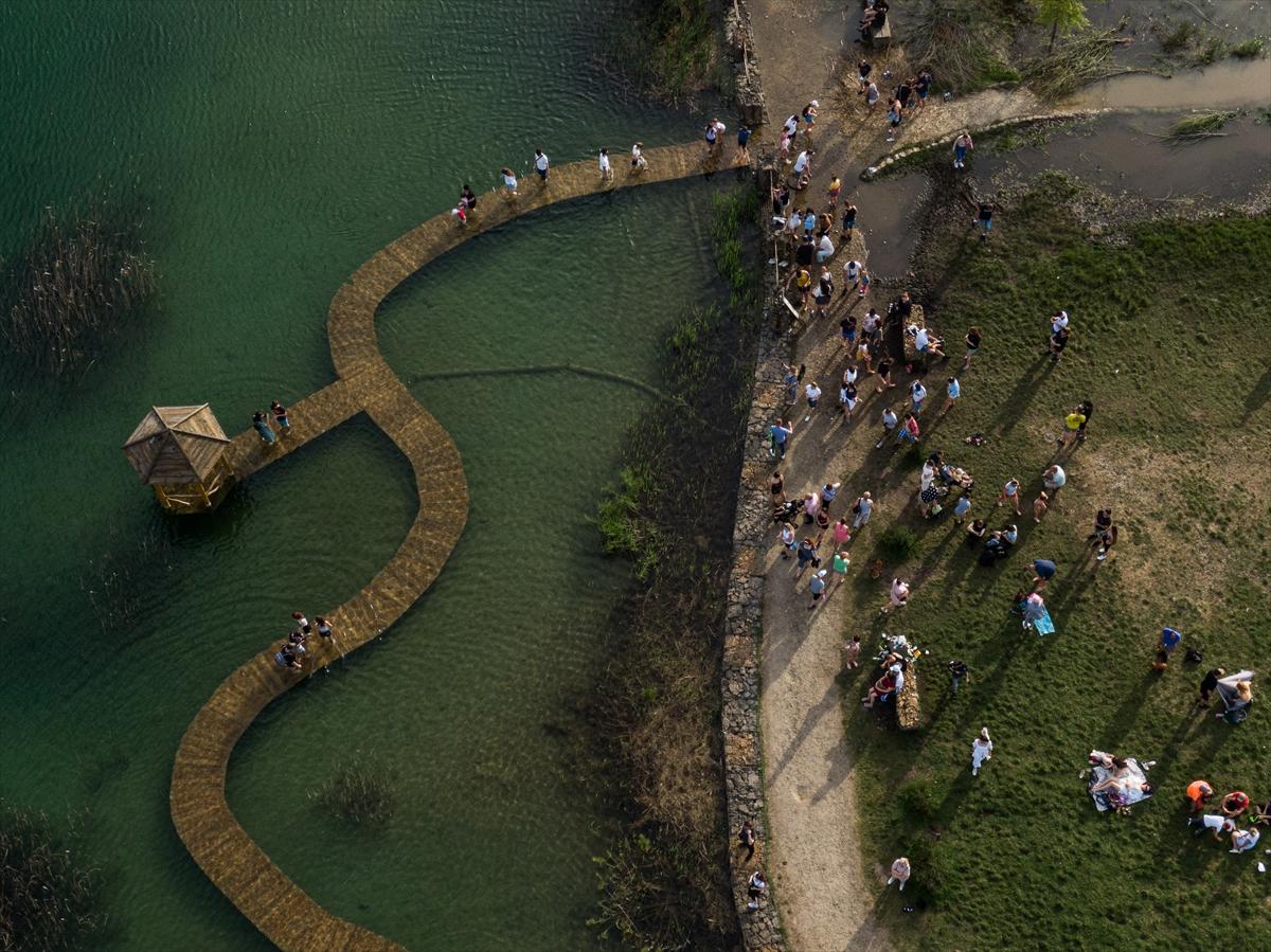 Polonya'nın Maldivleri, eski dolomit madeni ziyaretçilerini ağırladı