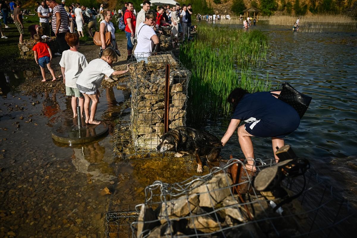 Polonya'nın Maldivleri, eski dolomit madeni ziyaretçilerini ağırladı