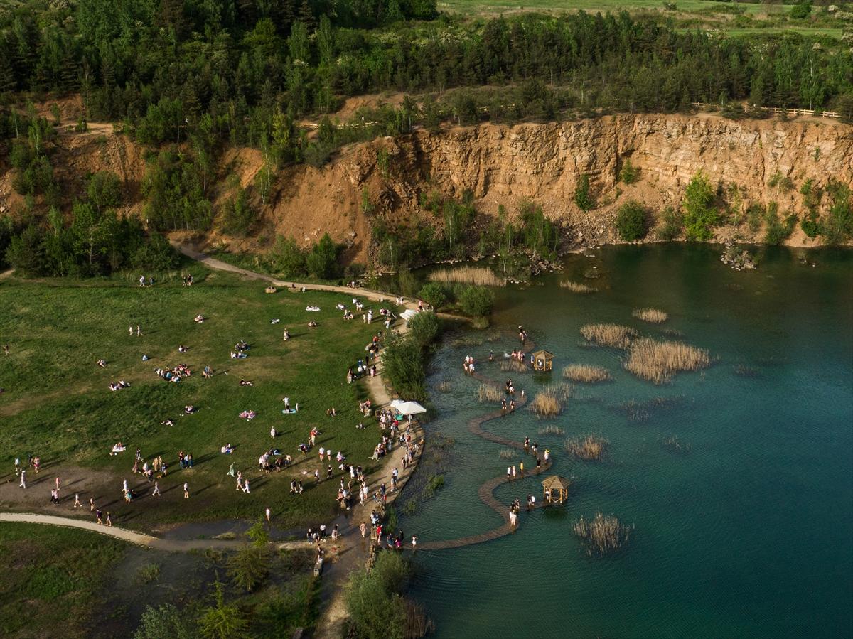 Polonya'nın Maldivleri, eski dolomit madeni ziyaretçilerini ağırladı
