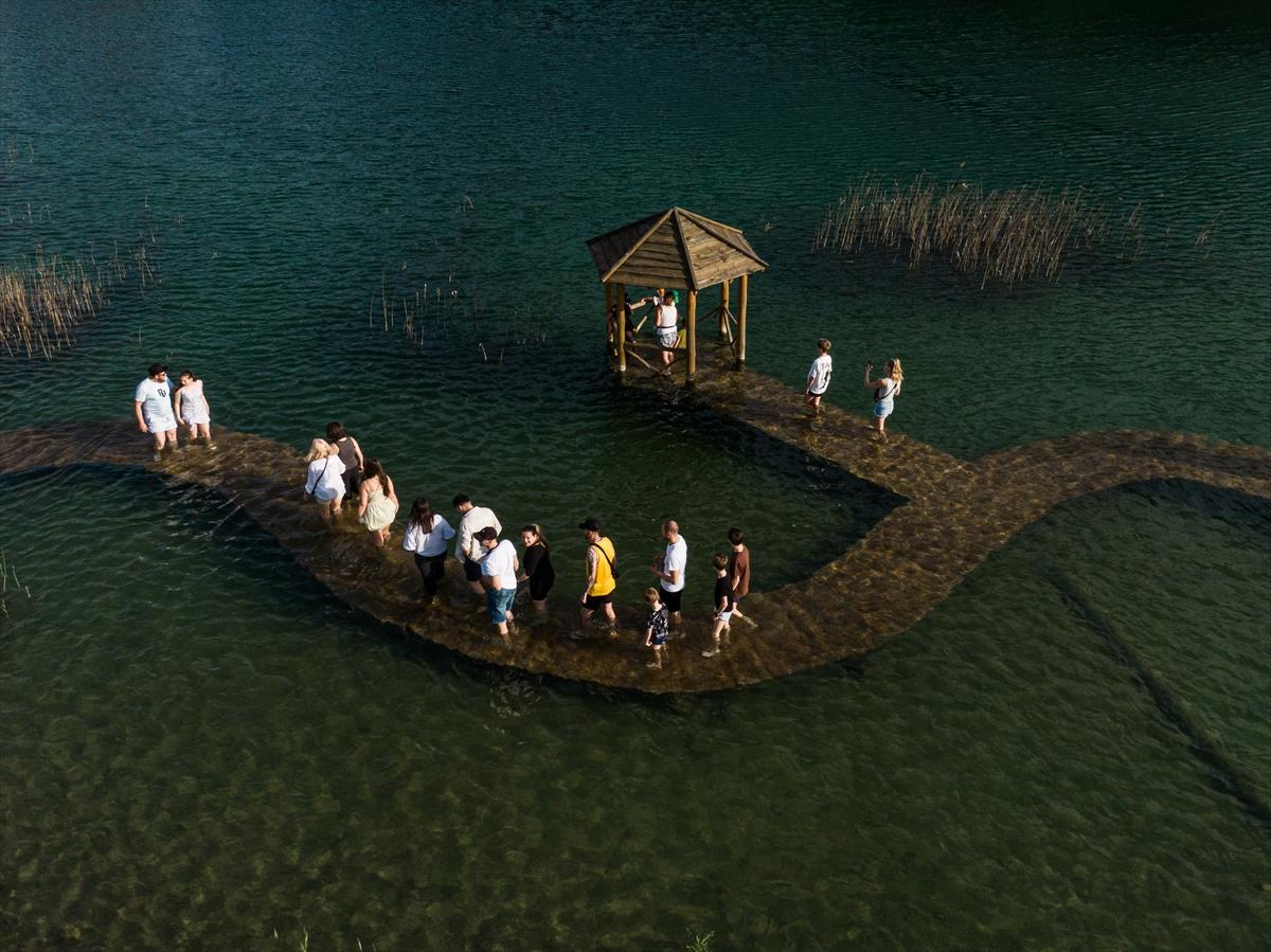 Polonya'nın Maldivleri, eski dolomit madeni ziyaretçilerini ağırladı