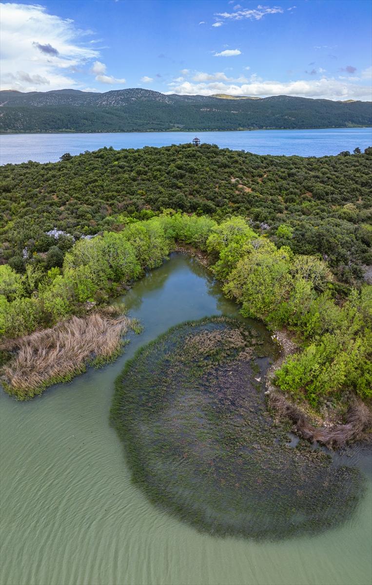 Isparta'da yeşile büründü: Kovada gölü eşsiz manzarasıyla büyülüyor