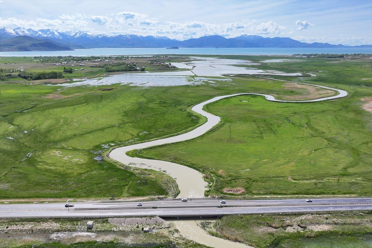 Suların çekildiği Van Gölü'nde yağış etkisi: Yağmur su kaynaklarına yaradı