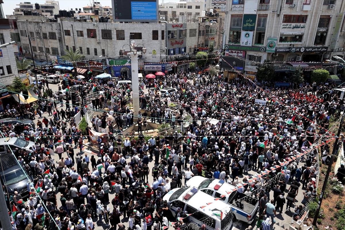 Ramallah'ta Nekbe'nin 76. yıl dönümü anması