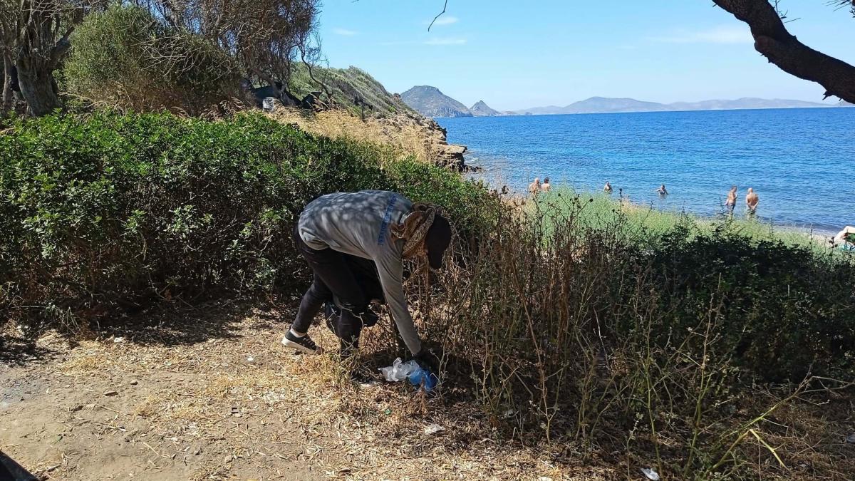 Bodrum'da tatil bitti, geriye çöpler kaldı