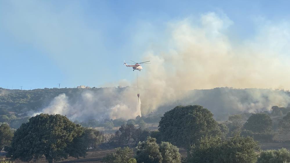Çanakkale'de 952 futbol sahası büyüklüğünde alan yandı