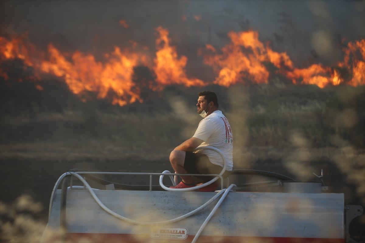 Çanakkale'de 952 futbol sahası büyüklüğünde alan yandı