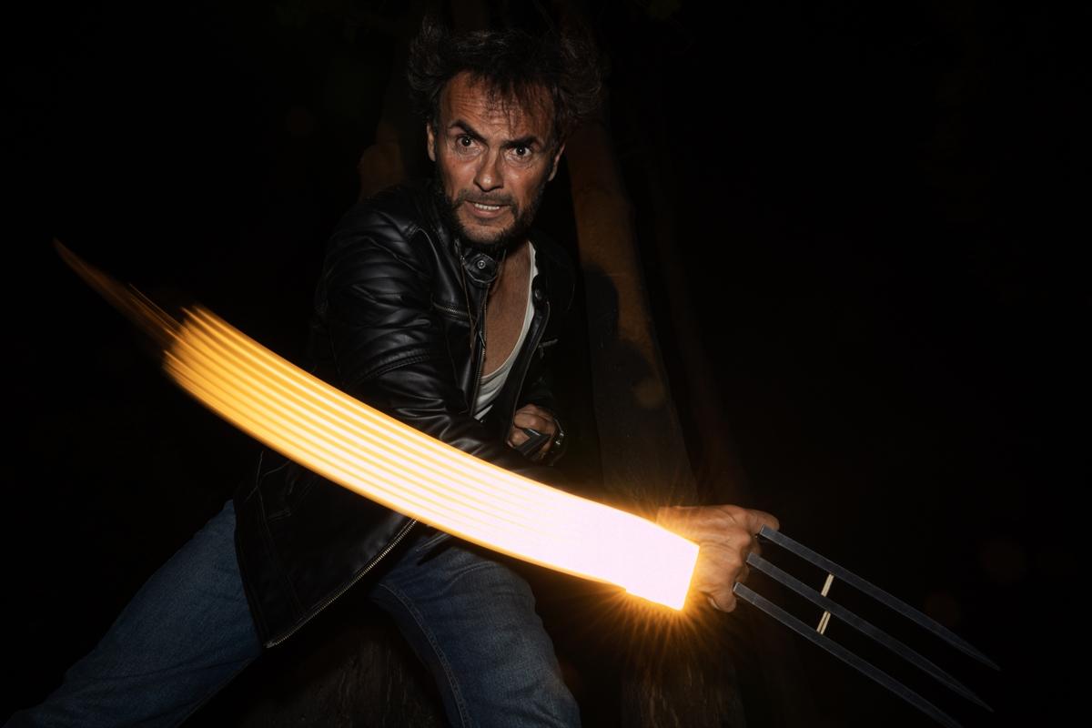 Adanalı Wolverine, pozlarıyla film sahnelerini aratmıyor