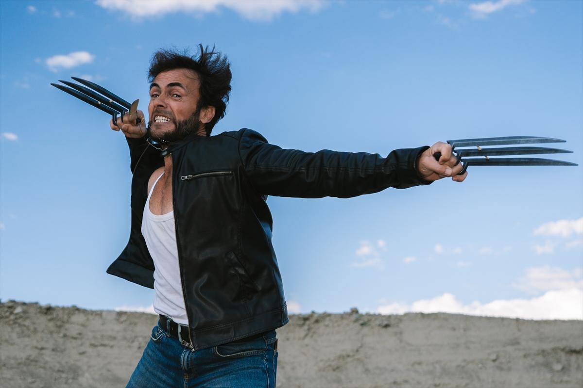 Adanalı Wolverine, pozlarıyla film sahnelerini aratmıyor