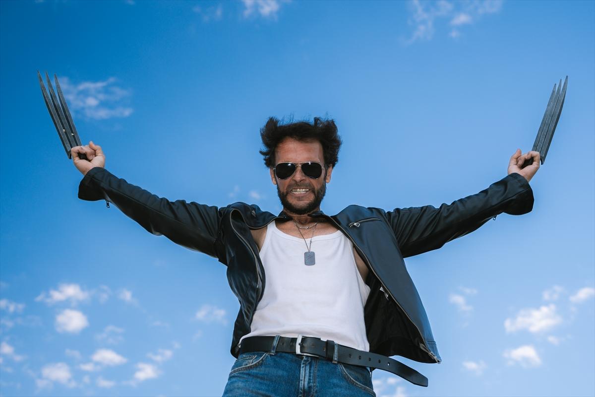 Adanalı Wolverine, pozlarıyla film sahnelerini aratmıyor