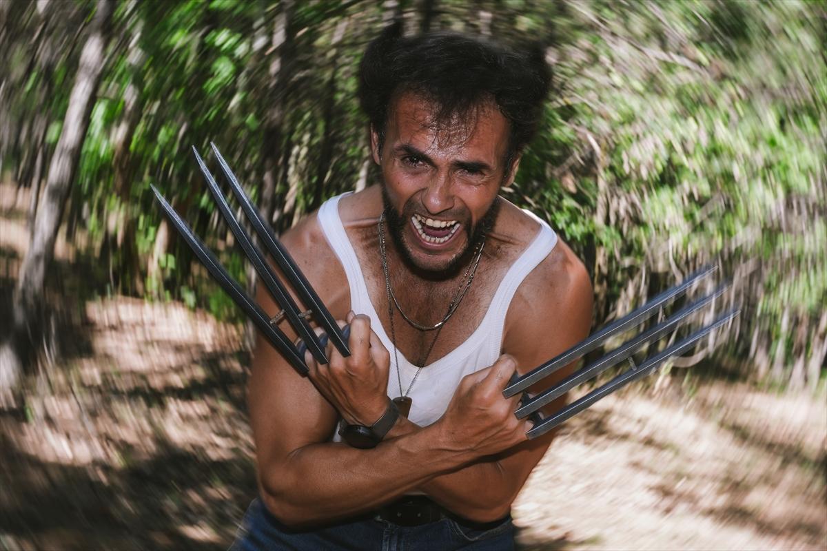 Adanalı Wolverine, pozlarıyla film sahnelerini aratmıyor