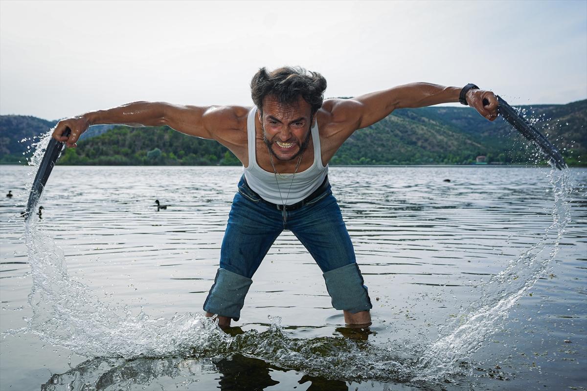 Adanalı Wolverine, pozlarıyla film sahnelerini aratmıyor