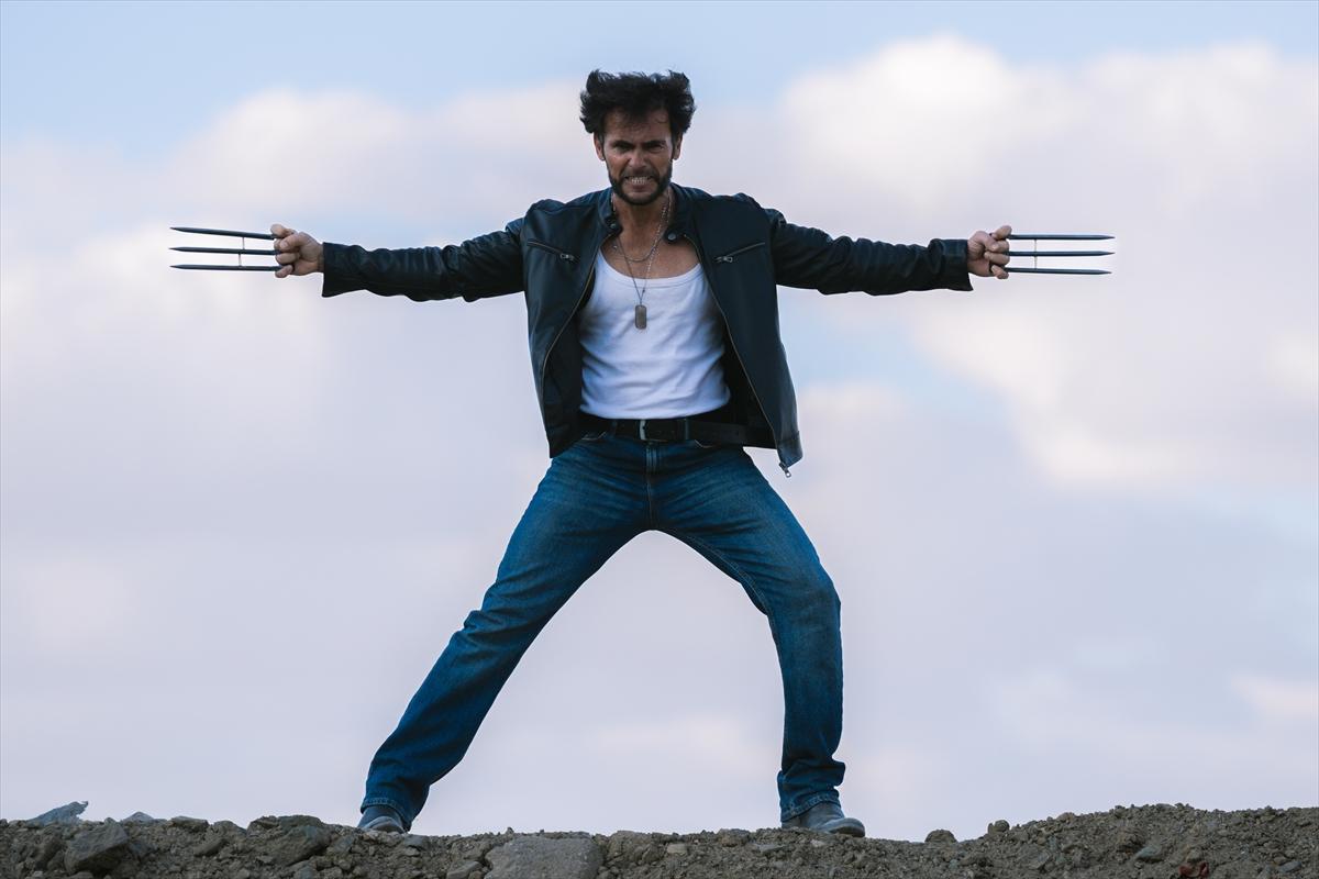 Adanalı Wolverine, pozlarıyla film sahnelerini aratmıyor