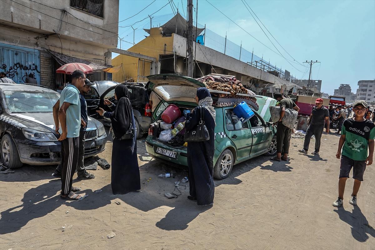 Gazze'deki tahliye çağrısının ardından Filistinliler göç etmeye devam ediyor