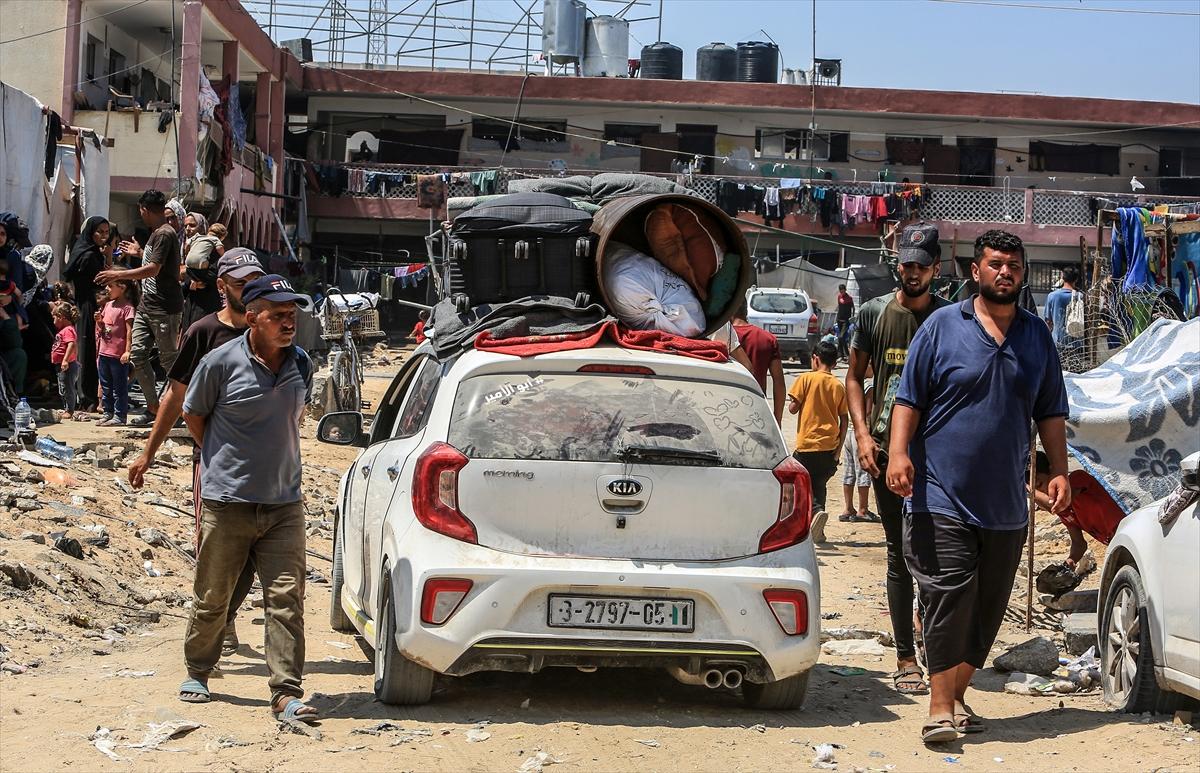 Gazze'deki tahliye çağrısının ardından Filistinliler göç etmeye devam ediyor