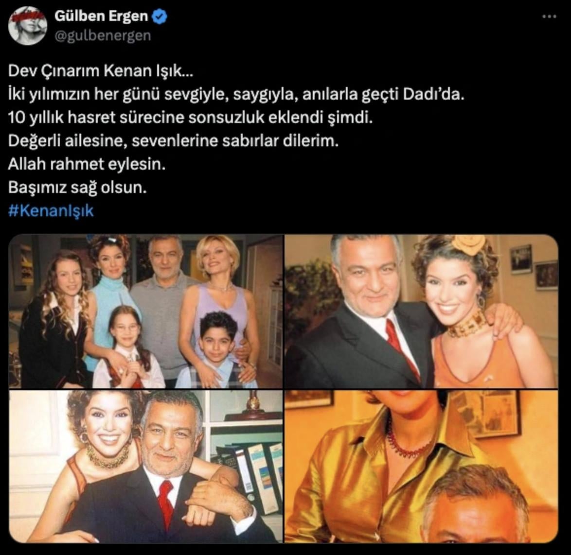 Ünlülerden Kenan Işık'a veda