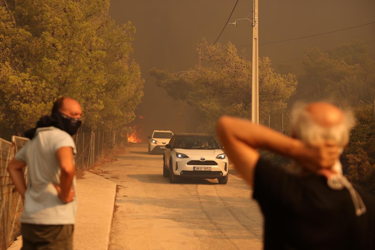 Yunanistan'da yangın