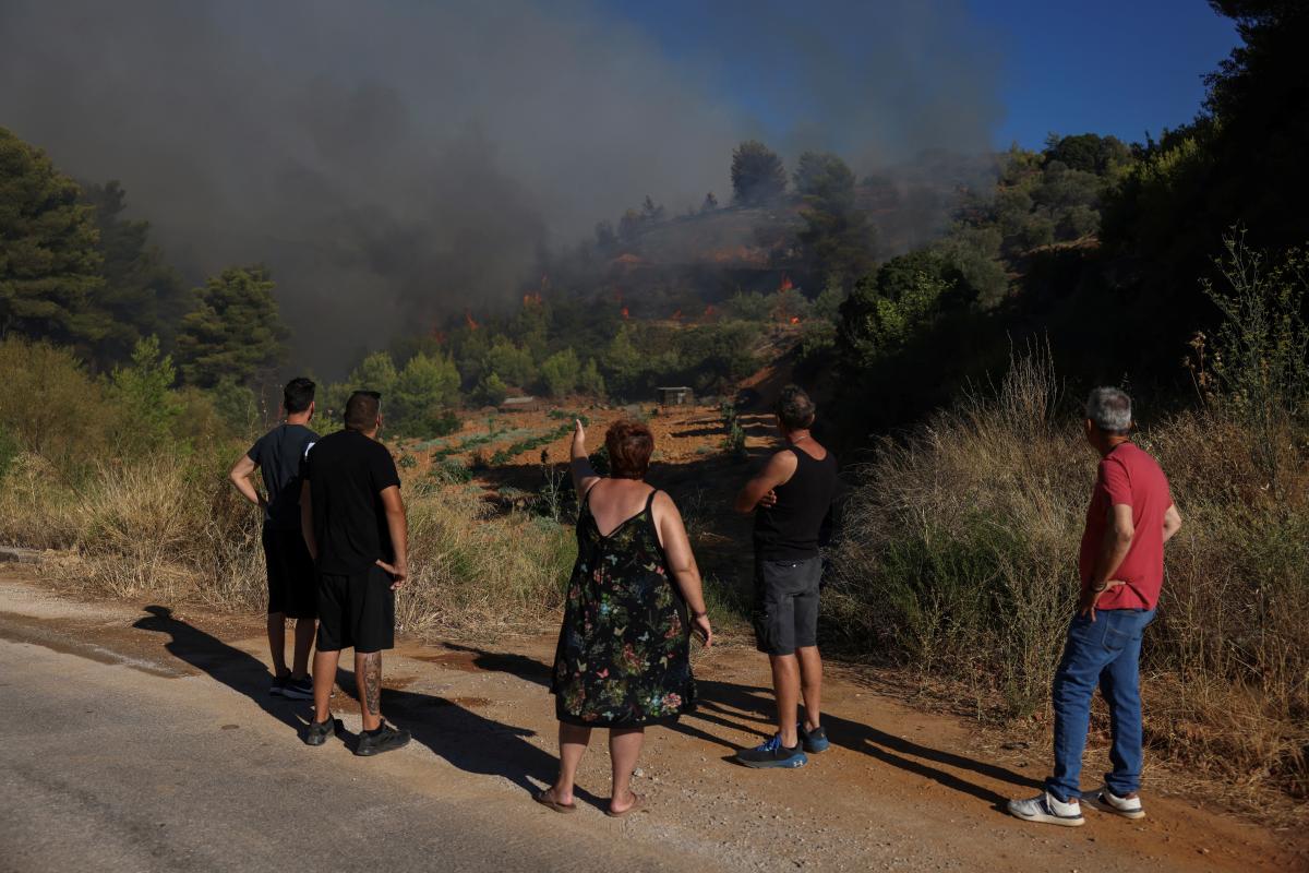 Yunanistan'da yangın