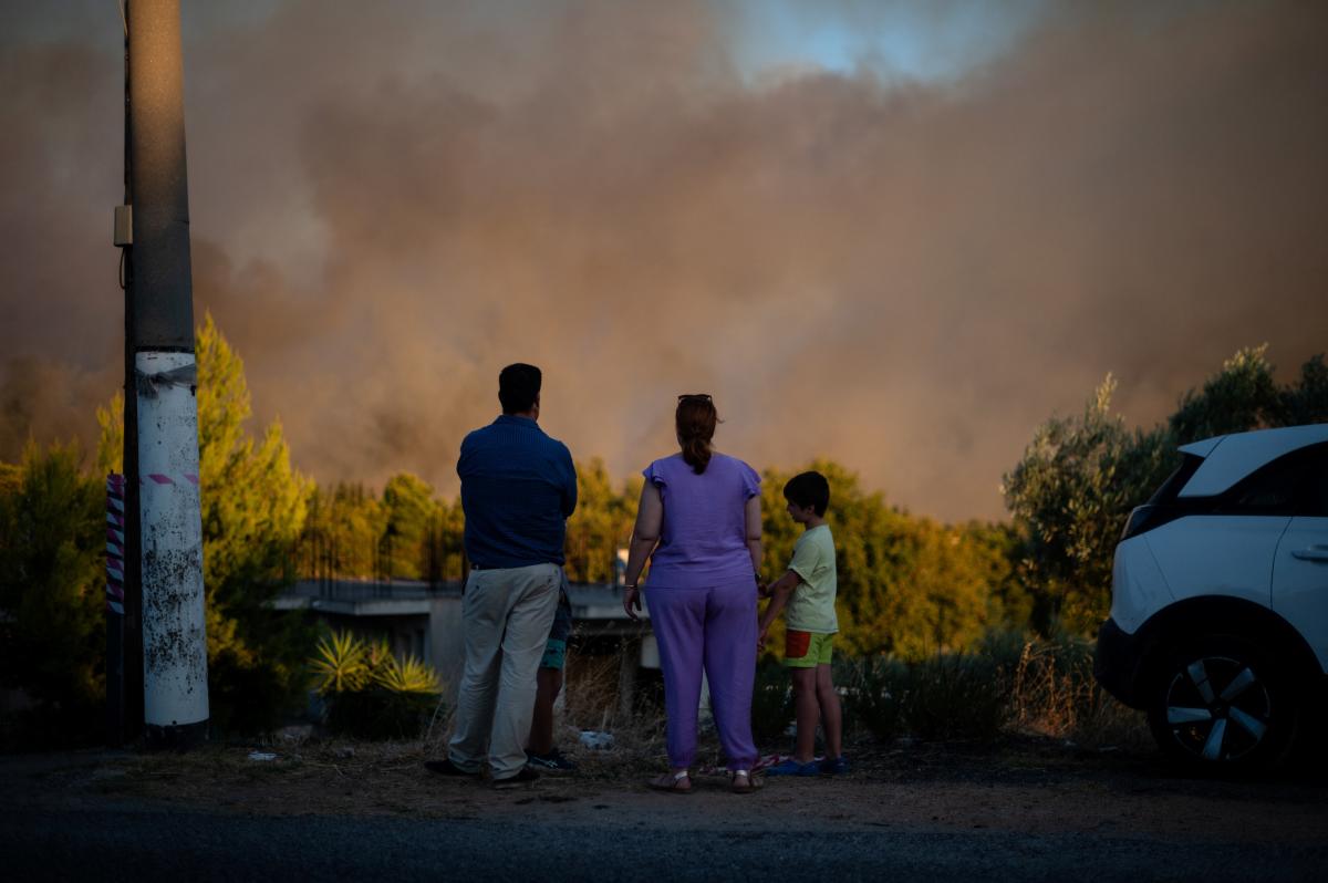 Yunanistan'da yangın