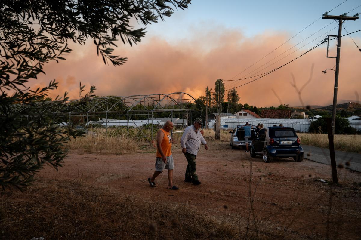 Yunanistan'da yangın