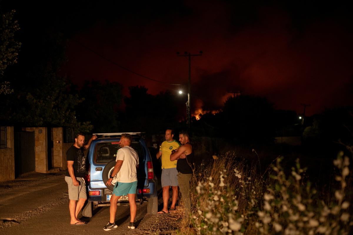 Yunanistan'da yangın