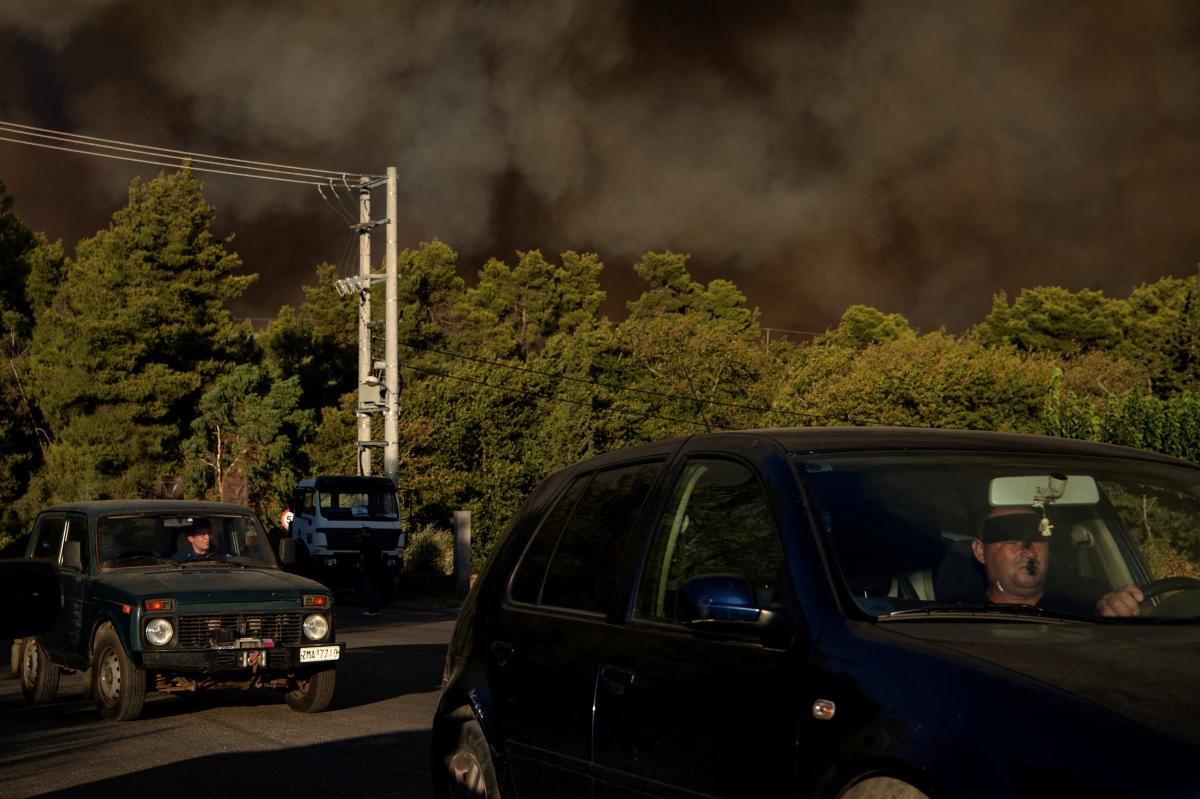 Yunanistan'da yangın