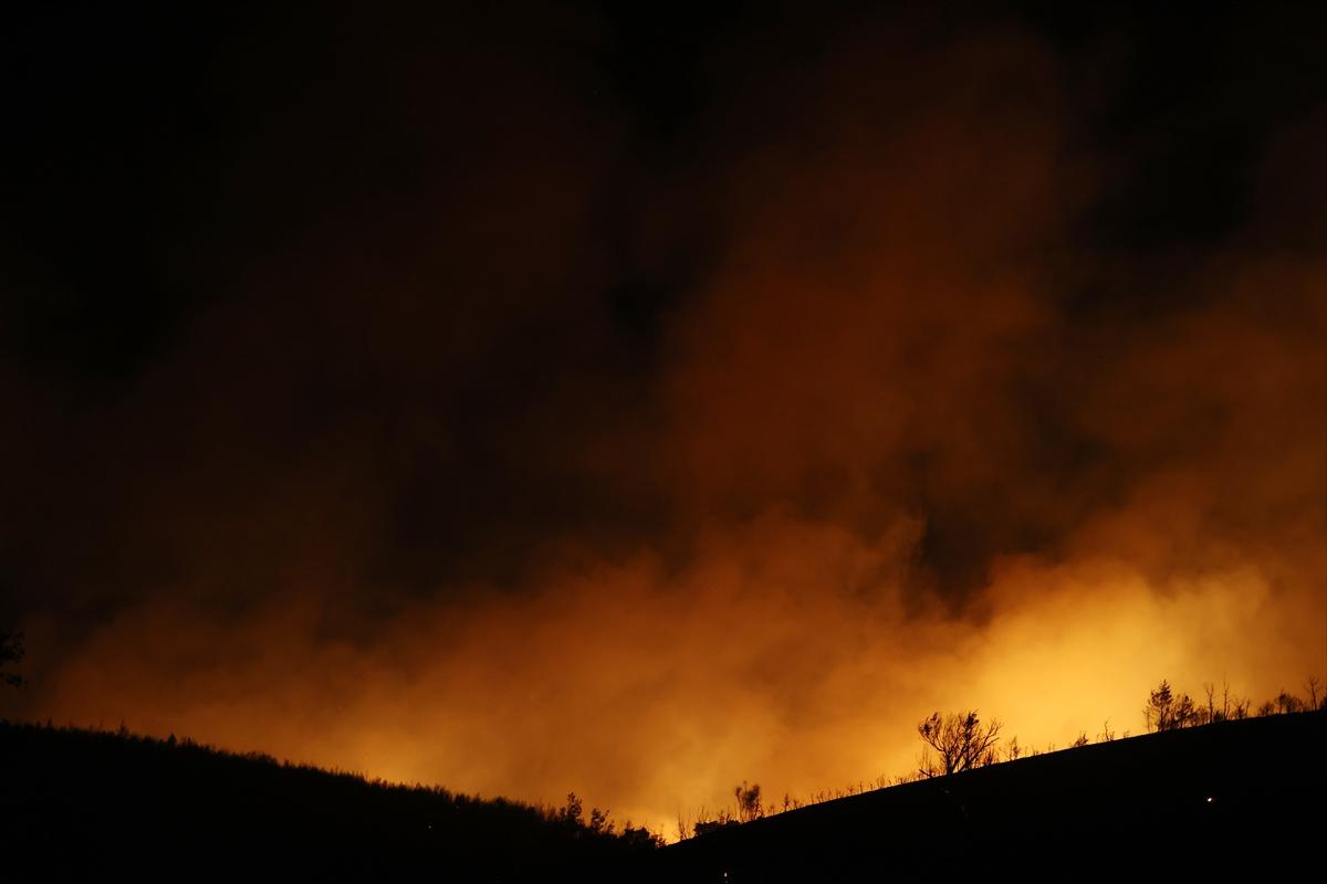 Yunanistan'da yangın